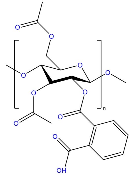 Polymeric structure of Cellulose acetate phthalate