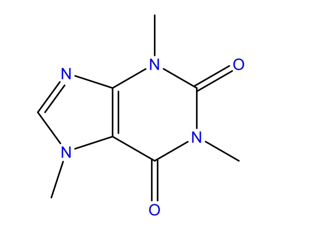 The caffeine structure